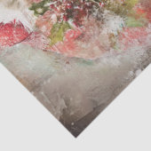 Decoupage Santa Claus Holly Red Coat Seidenpapier (Ausschnitt)