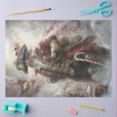 Decoupage Santa Claus Steampunk Pirate Seidenpapier (Basteln)