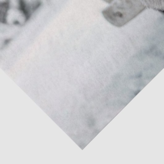 Decoupage Santa Clause Winter Wonderland Landscape Seidenpapier (Ausschnitt)