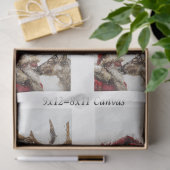 Decoupage Santa Reindeer Nose to Nose Kiss  Seidenpapier (Geschenk)