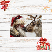 Decoupage Santa & Rudolph Christmas Bond Seidenpapier