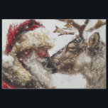 Decoupage Santa & Rudolph Christmas Bond Seidenpapier<br><div class="desc">Im Herzen des Winters liegt ein kleines Dorf, in dem die Magie während der Weihnachtszeit die Luft füllt. Der Weihnachtsmann ist in diesem Dorf als freundlicher Mann bekannt, der den Geist der Weihnachten verkörpert. Jedes Jahr, als die kalten Sets im Dezember, hat der Weihnachtsmann seinen roten Fell mit weichem, weißem...</div>