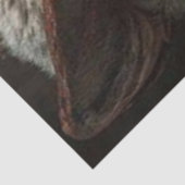 Decoupage Santa Surprise Peeking Around Door Seidenpapier (Ausschnitt)