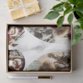 Decoupage Santa Waving From Train 12 & 4" Circles  Seidenpapier (Geschenk)