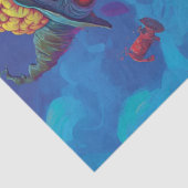 Decoupage Scarecrow Yellow Brick Road Creepy Seidenpapier (Detail)