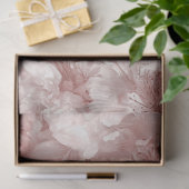 Decoupage Schneeleopard Rosa Botanischer Garten Seidenpapier (Geschenk)