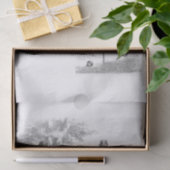 Decoupage Schwarzweiss-Krokett-Szene Seidenpapier (Geschenk)