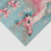 Decoupage Scrapbooking Rosa Weihnachtsbaum Seidenpapier (Ausschnitt)