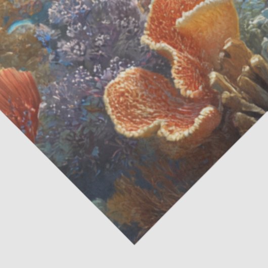 Decoupage Sea Turtle Coral Reef Wall Art Seidenpapier (Ausschnitt)