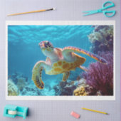 Decoupage Sea Turtle Digitale Kunst für Möbel Seidenpapier (Basteln)