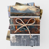 Decoupage Seasonal Trains 26x26 for Handsaws Geschenkpapier Set (Beispiel)