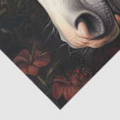 Decoupage Serene White Horse Tapestry Blooms Seidenpapier (Ausschnitt)