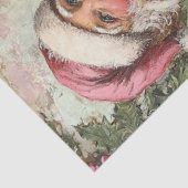 Decoupage Set von 4 Pink Santa's Seidenpapier (Ausschnitt)
