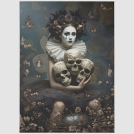 Decoupage Silent Gothic Romance Seidenpapier