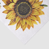 Decoupage Single Sonnenblumen Imitate Stickerei R  Seidenpapier (Ausschnitt)