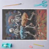Decoupage Skeleton Couple Dancing Day of Dead Seidenpapier (Basteln)