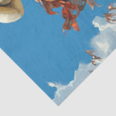 Decoupage Skeleton Cowboy on Horst in Wüste Seidenpapier (Ausschnitt)