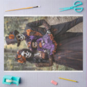 Decoupage Skeleton Family Scaselton Seidenpapier (Basteln)