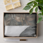 Decoupage Skeleton Gunslinger Herbstfarben Seidenpapier (Geschenk)