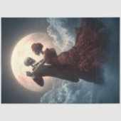 Decoupage Skeleton Mondlicht Waltz Tanz Seidenpapier (Vorderseite)