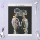 Decoupage Skeletons Kissing Fits 16x20 Canvas  Seidenpapier (Basteln)