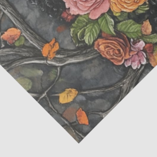 Decoupage Skeletts Hochzeitsstimmen Seidenpapier (Ausschnitt)