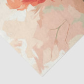 Decoupage Skeletts in Peach-Blume Seidenpapier (Ausschnitt)