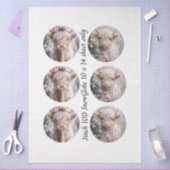 Decoupage Snow Globe Mould Highland Cow Christmas  Seidenpapier (Basteln)