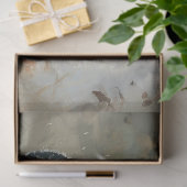 Decoupage Snowman & Rentier Snowy Woodlands Seidenpapier (Geschenk)