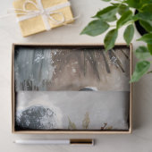 Decoupage Snowman with Pink Roses Seidenpapier (Geschenk)