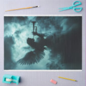 Decoupage Spiritual sein Gabriel Trumpet Call Seidenpapier (Basteln)