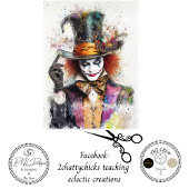 Decoupage Splutterier Chaotic Chemist   Seidenpapier