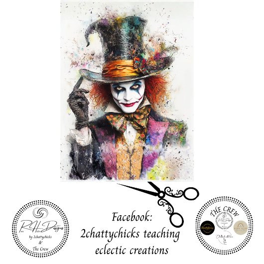 Decoupage Splutterier Chaotic Chemist Seidenpapier