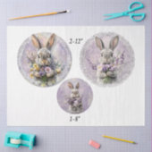 Decoupage Spring Lavender Rabbit Easter 12" Rounds Seidenpapier (Basteln)