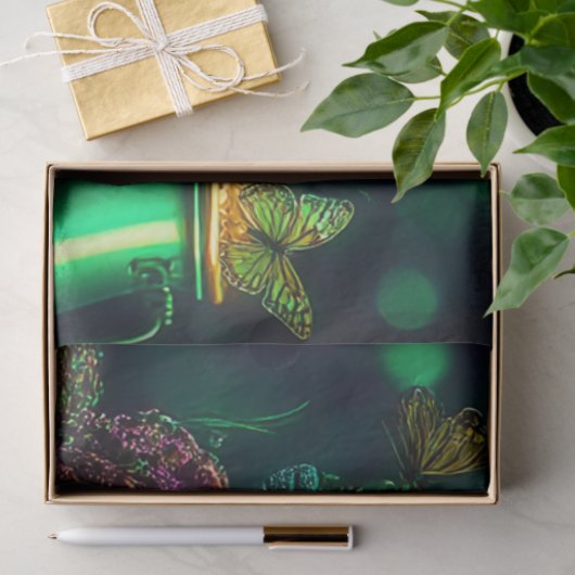 Decoupage St. Patrick's Day Frog Dressed Leprecha  Seidenpapier (Geschenk)