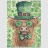 Découpage St. Patrick's Day Highland-Irisch Stil Seidenpapier (Vorderseite)