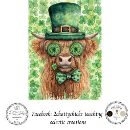 Découpage St. Patrick's Day Highland-Irisch Stil Seidenpapier