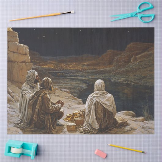 Decoupage Stary Night 3 Ways Men Seidenpapier (Basteln)