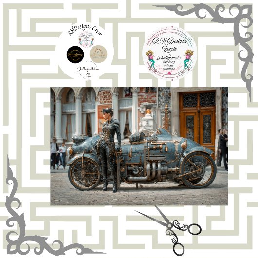 Decoupage Ste Phe Steampunk Art Seidenpapier