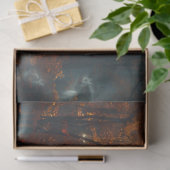 Decoupage Steam Locomotive Autumn Forest & Fire Seidenpapier (Geschenk)