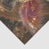 Decoupage Steampunk Adorned Ostrich Seidenpapier (Ausschnitt)