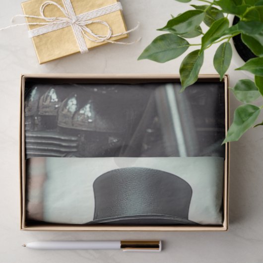 Decoupage Steampunk Black Standard Poodle Biker Seidenpapier (Geschenk)