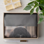 Decoupage Steampunk Black Standard Poodle Max Seidenpapier (Geschenk)