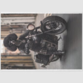 Decoupage Steampunk Black Standard Poodle Max Seidenpapier (Vorderseite)