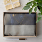 Decoupage Steampunk Blau Seidenpapier (Geschenk)