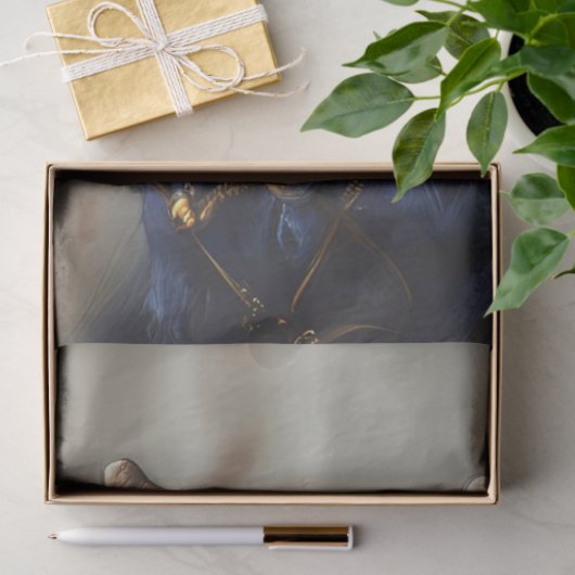 Decoupage Steampunk Blau Seidenpapier (Geschenk)