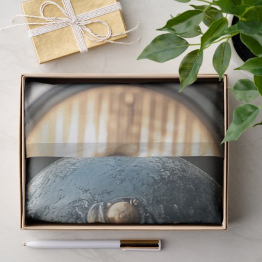 Decoupage Steampunk Blue Standard Poodle Seidenpapier (Geschenk)