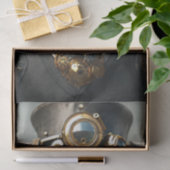 Decoupage Steampunk Bull Sir Bullington Gearhoof Seidenpapier (Geschenk)