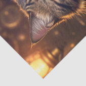 Decoupage - Steampunk cat with beer - Seidenpapier (Detail)