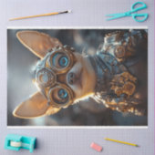 Decoupage Steampunk Chihuahua Cogsley Seidenpapier (Basteln)